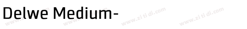 Delwe Medium字体转换